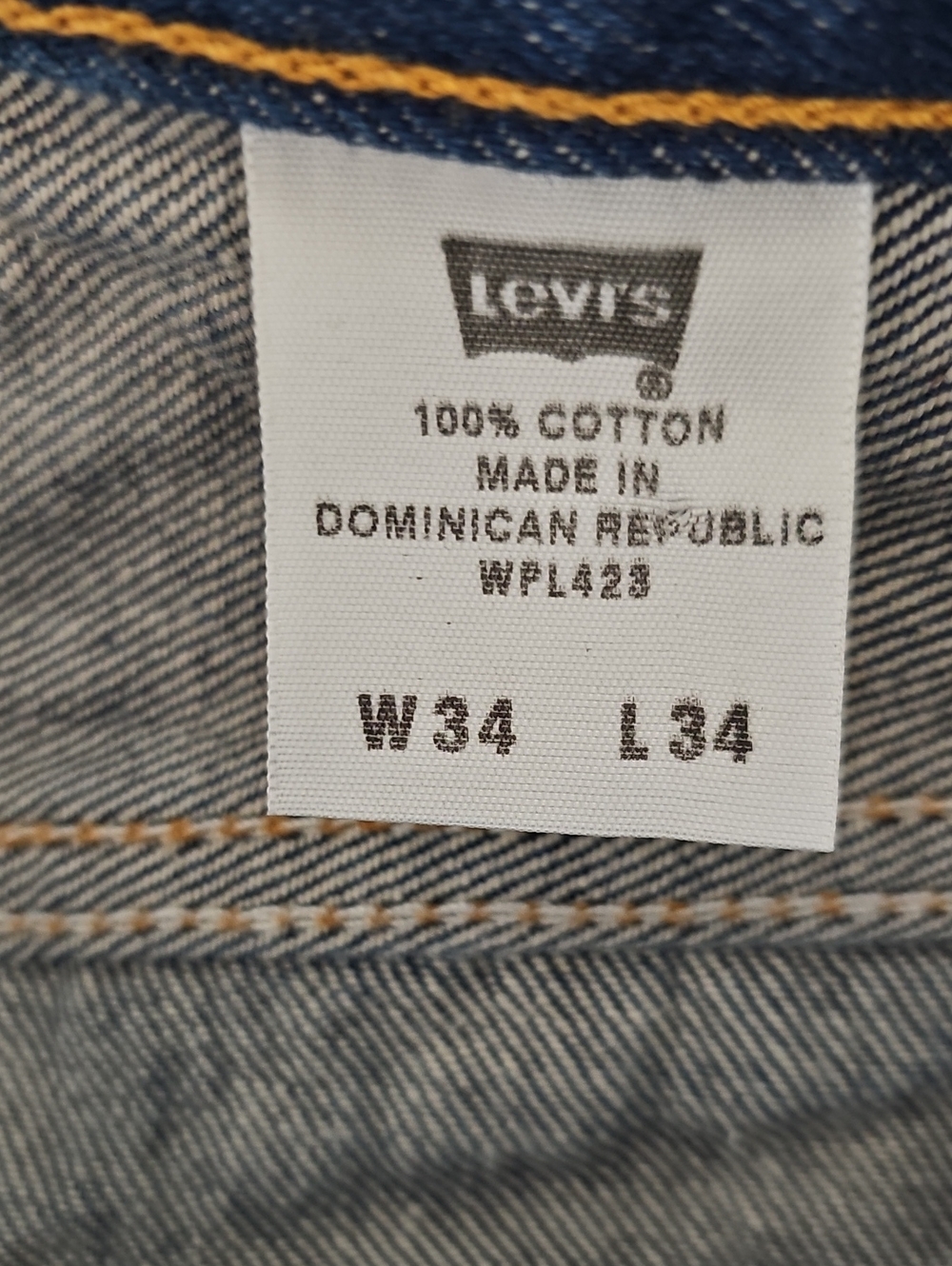 Levi’s 501 XX Original Fit Button Fly Dark Straight Leg Jeans 34x34 actual 34x32 - Picture 8 of 13